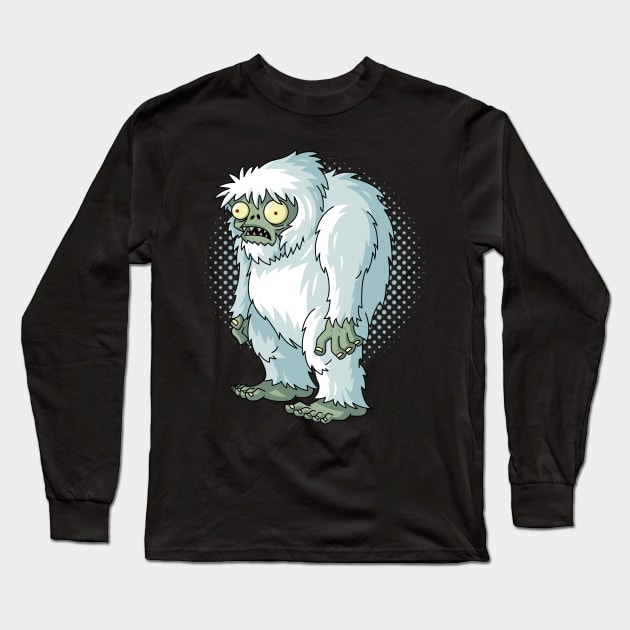 Yeti Zombie Long Sleeve T-Shirt by Atpidarp